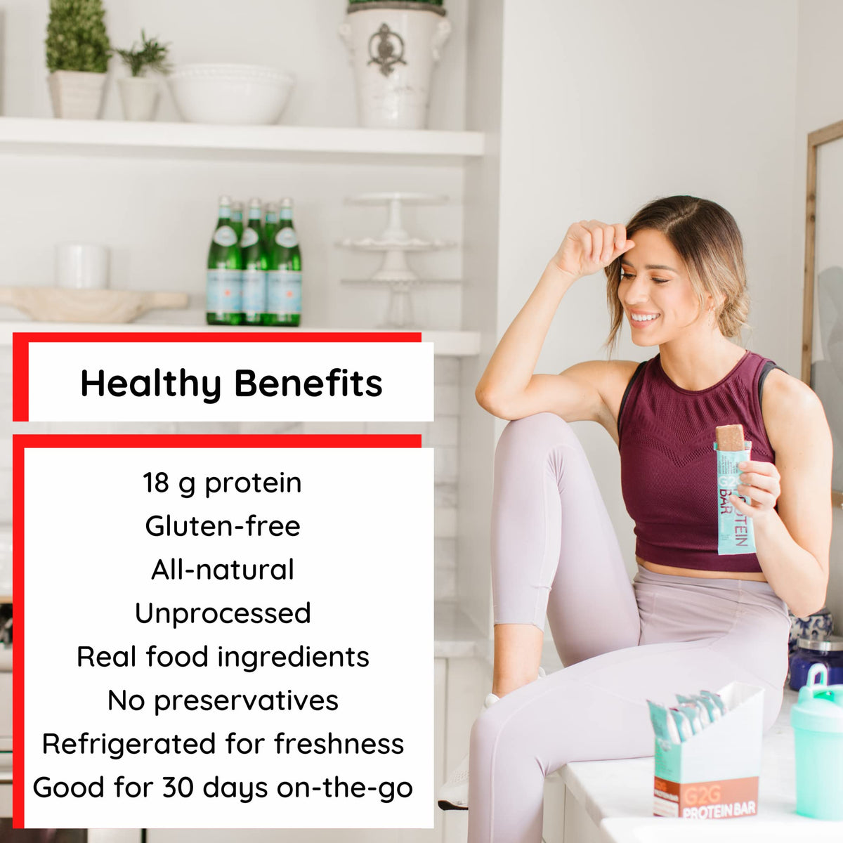 G2G Protein Bar, Peanut Butter Lovers 3-Pack, 2 Boxes PB Chocolate Chip, 1 Box PB Coconut, Healthy Snack, Delicious Meal Replacement, Gluten-Free