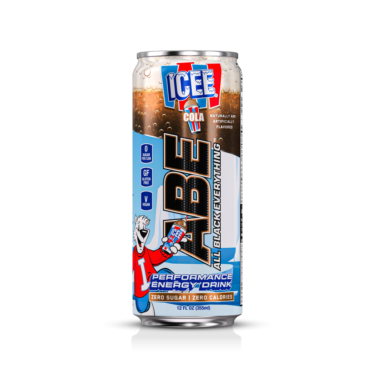 All Black Everything Sugar Free Energy Drink | ICEE® Cola | 0 Calories | 12 Pack | 200mg Natural Caffeine | Pre-Workout Sport Drink for Men and Women