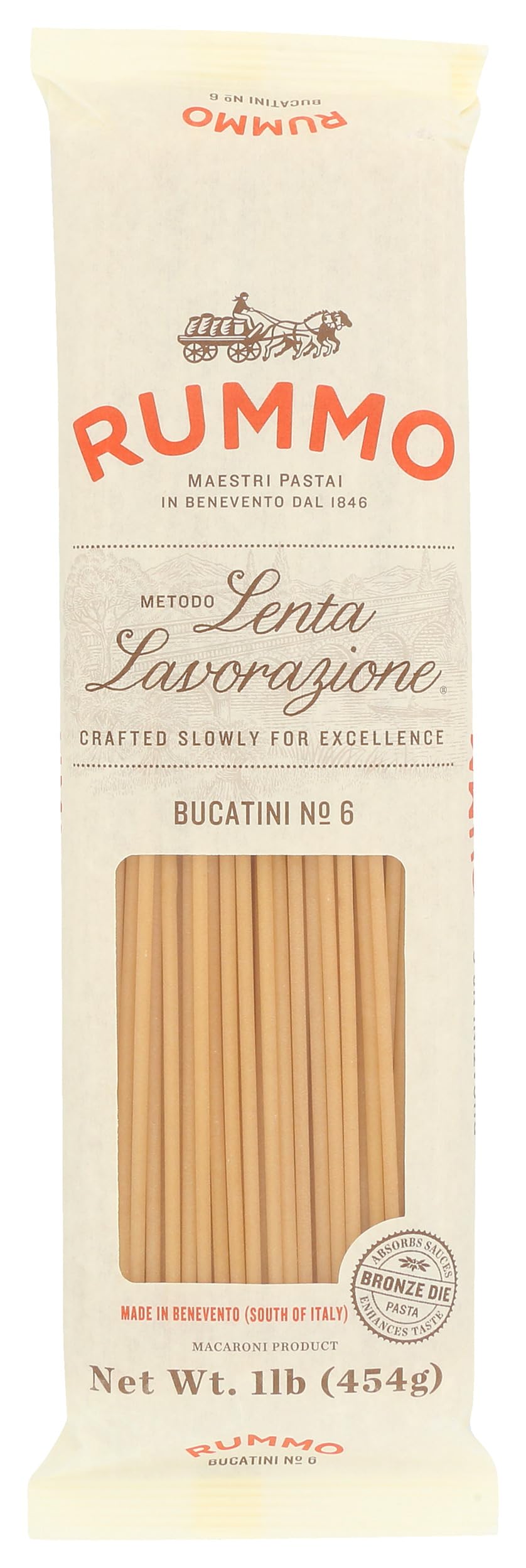 Rummo, Pasta Bucatini, 16 Ounce
