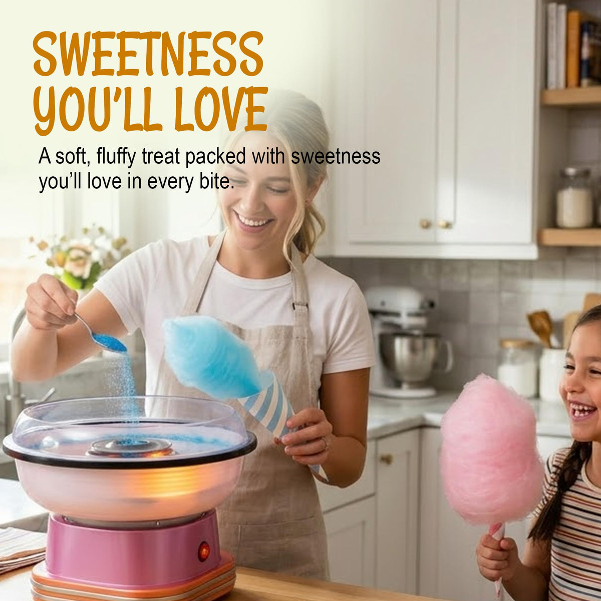 Oh! Nuts Cotton Candy Sugar Floss, Orange Grape Lime, 10oz 3-Pack