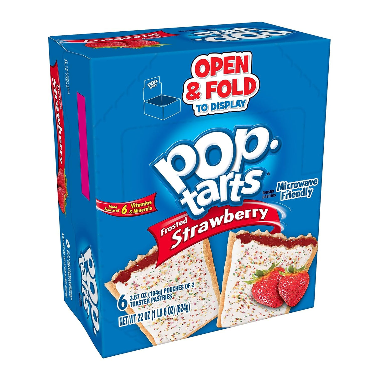 Pop tart Strawberry 6, 2ct