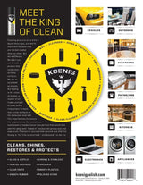 2 Cans Koenig Spray Polish with 1 Towel Set