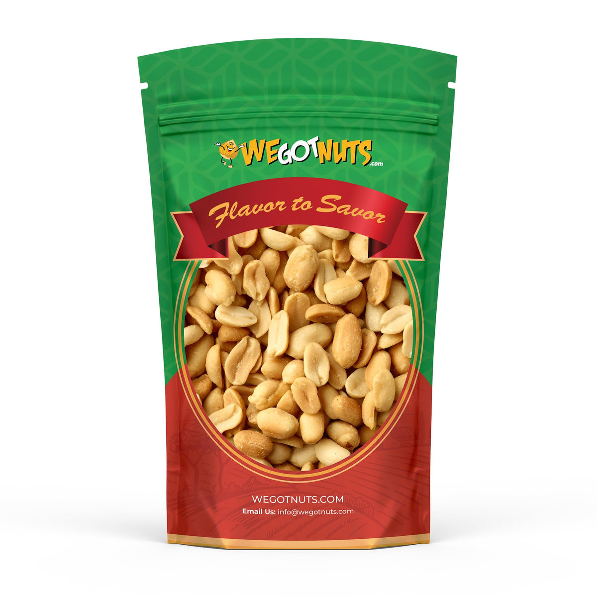 Peanuts Dry Roasted Unsalted, Blanched, 5 Pound Bulk Bag - We Got Nuts,