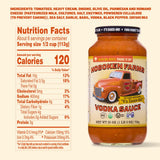 Hoboken Farms Vodka Sauce - No Sugar Added, Non-GMO, Preservative-Free, Low Carb, Keto - Better For You Pasta Sauce! (25 Fl Oz, Pack of 4)