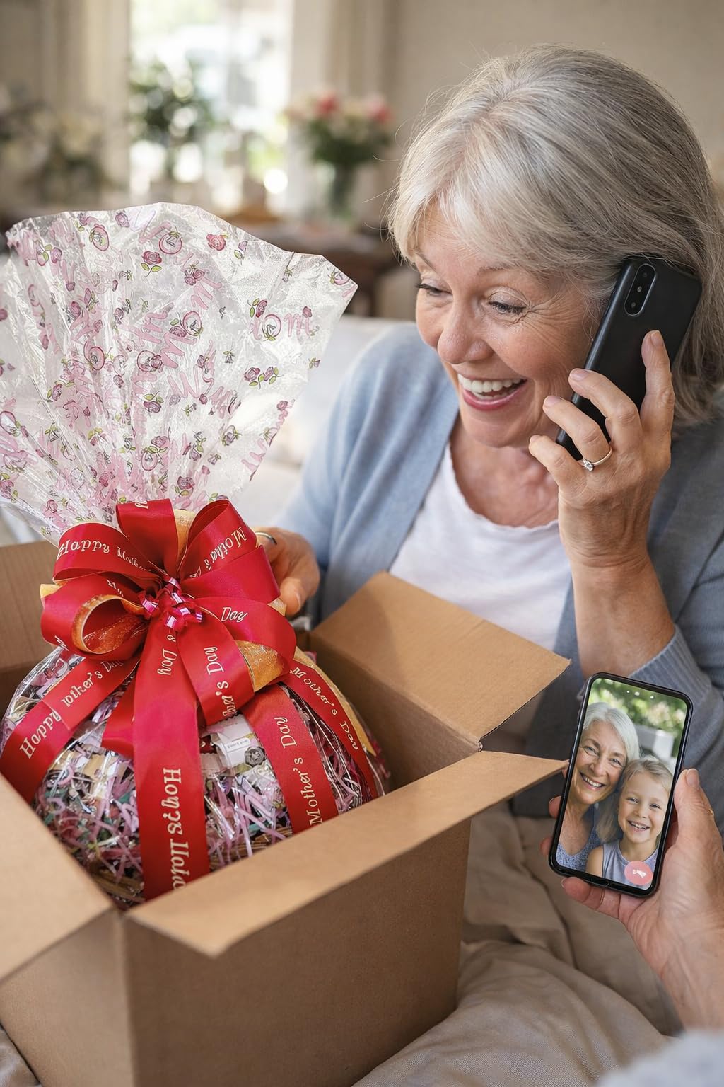 Customizable Gift Basket stuffed with chocolates cookies snacks and candies by MISTERGIFTBASKET.COM Hand-crafted for women men client sympathy