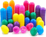 The Dreidel Company 150-Pack Fillable Easter Eggs with Hinge Bulk Colorful Bright Plastic Easter Eggs, Perfect for Easter Egg Hunt, Suprise Egg