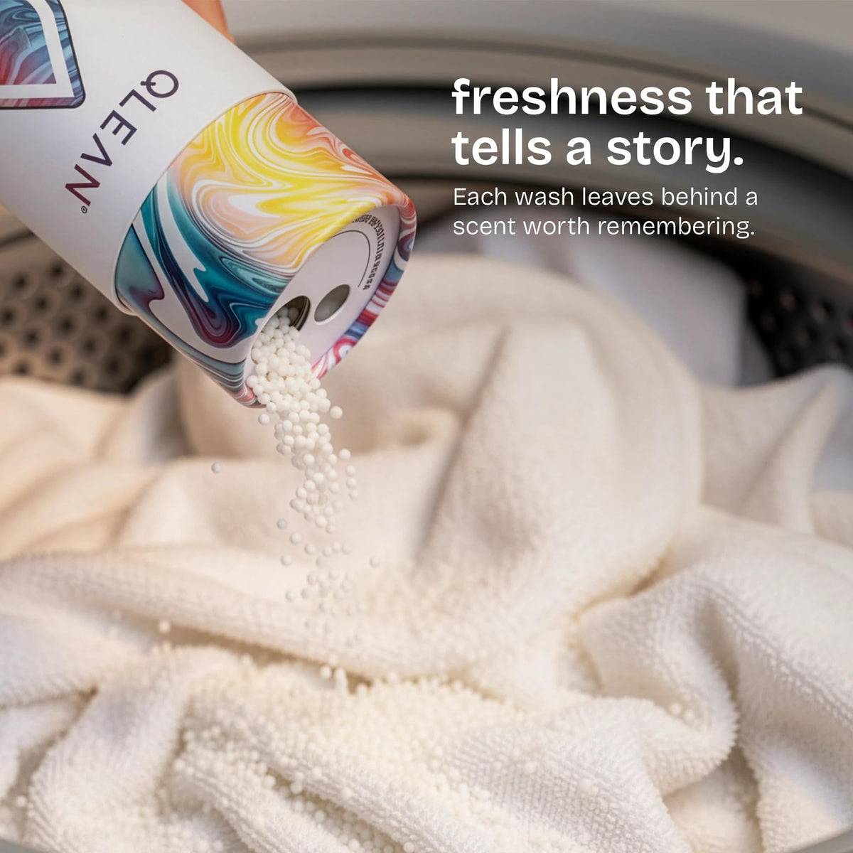 QLEAN Laundry Scent Booster Ruby Sunset Bliss - Plant-Based In-Wash Fragrance Beads, Long-Lasting Berry Floral Scent, Biodegradable Hypoallergenic