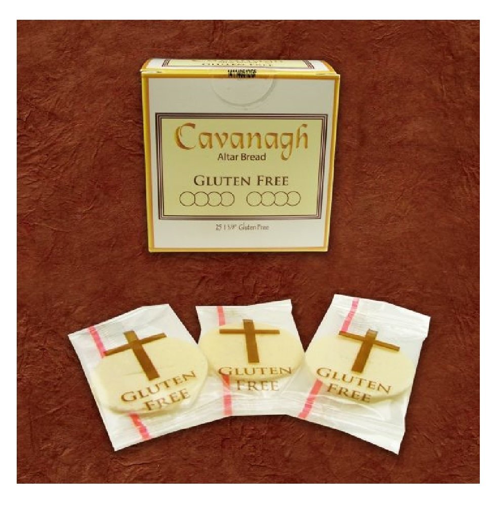 Gluten Free 1 3/8" Diameter (35mm) Altar Communion Bread 25 Count Boxed Individually Wrapped