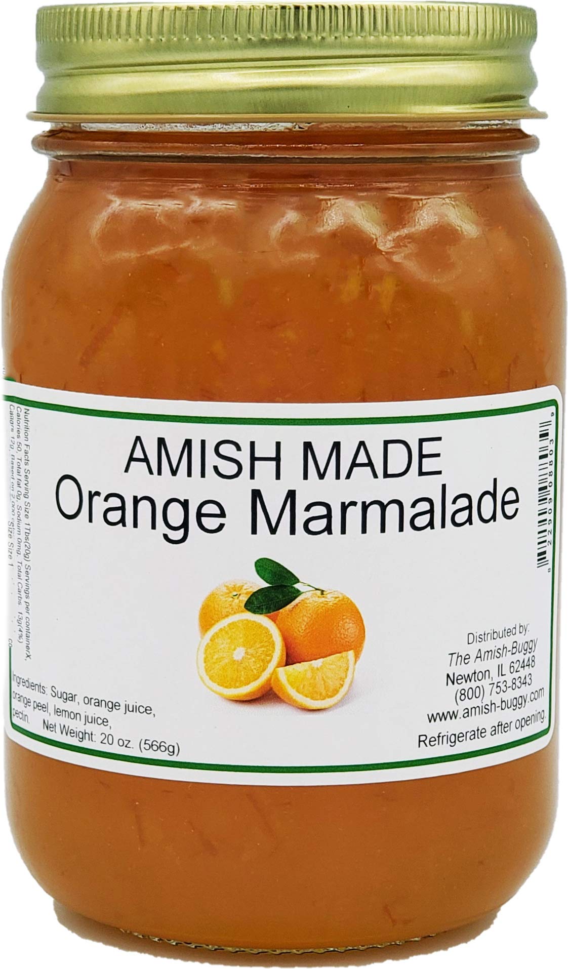 Amish Orange Marmalade - Two 18 Oz Jars