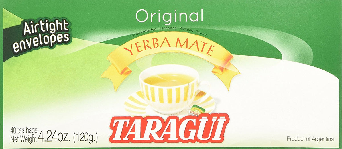 Taragui Yerba Mate - 40 Tea Bags - Yerba Mate En Saquitos