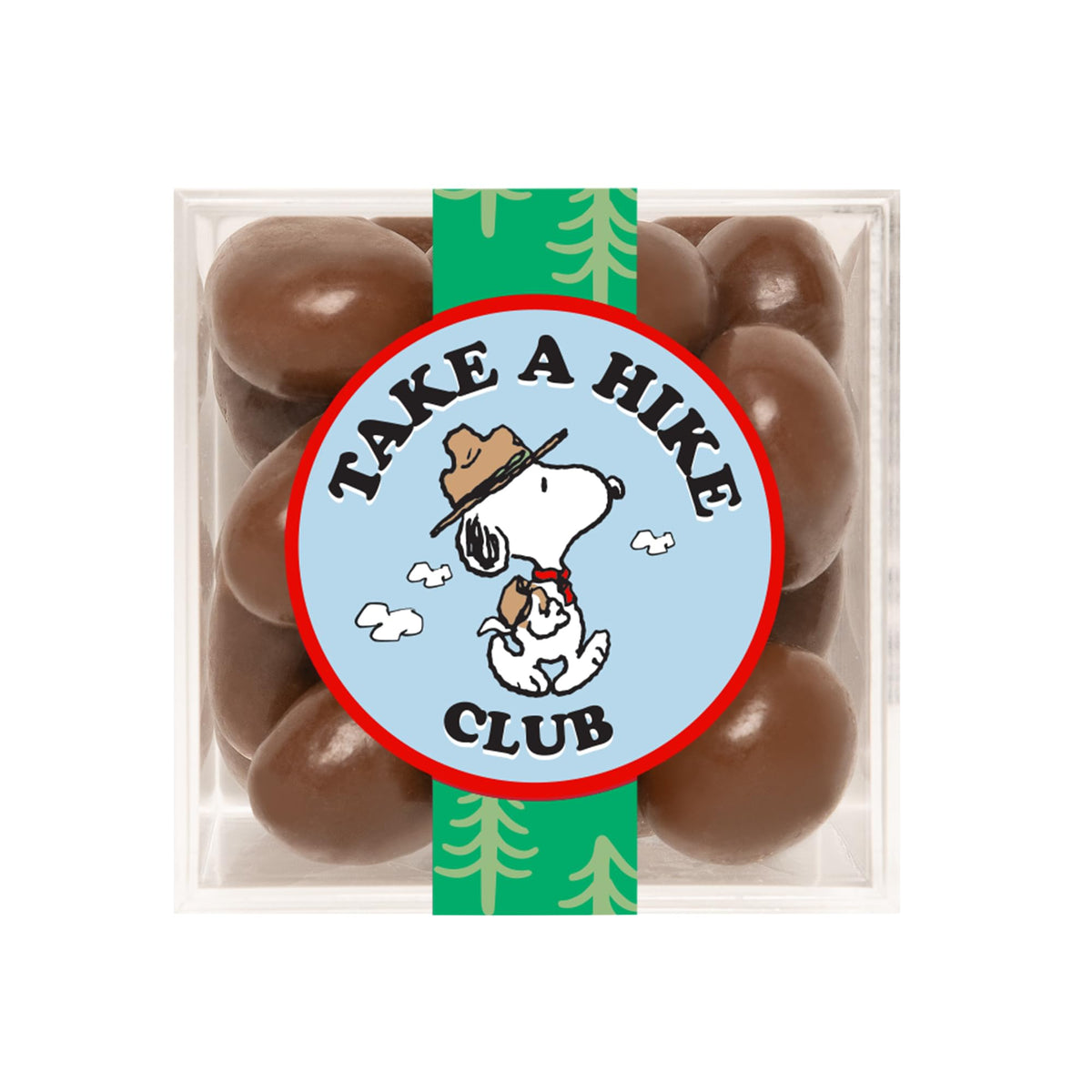 Peanuts x Sugarfina Chocolate Biscuits Small Candy Cube, Chocolate Bites, 1.6 oz, 4 Count