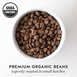 Blue Bottle Whole Bean Organic Coffee, Bold, Dark Roast, 12 Ounce bag (Pack of 6)