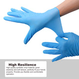 COYACOOL Disposable Gloves Large, Nitrile and Vinyl Blend Material Gloves, Latex Free, 4 Mil,100 Pc. - Food Grade Glove for Cleaning, Food Prep,Hair