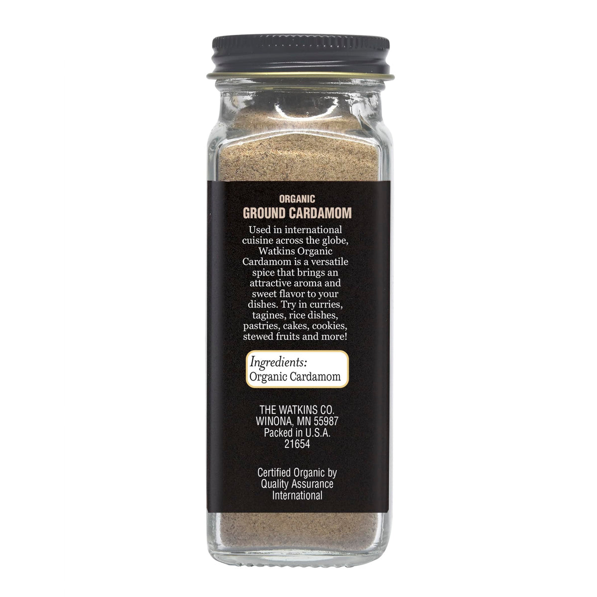 Watkin's Organic Ground Cardamom, 2.0 oz