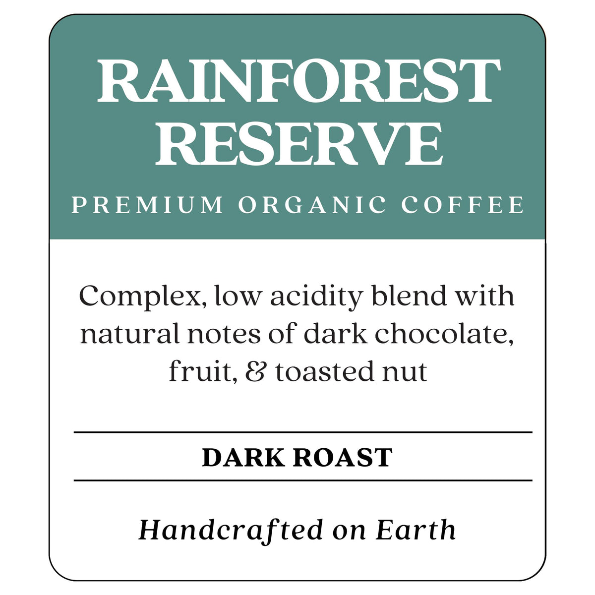 Copper Moon Dark Roast Whole Bean Coffee, Rainforest Reserve Organic Blend, 2 Lb