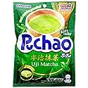 UHA Mikakuto Japan Puccho Puchao Soft Candy with Gummy Bits, Green Tea Uji Matcha Flavor, 3.17 Ounce