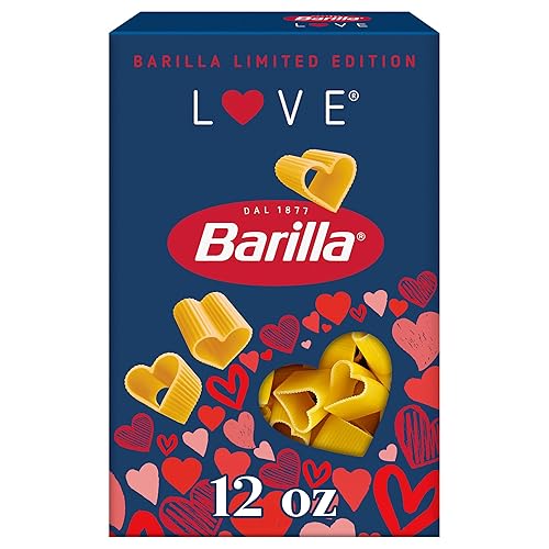Barilla Limited Edition Love Pasta, Non-GMO Heart Shaped Pasta Made with Durum Wheat Semolina - Kosher Certified, 12 oz. Box
