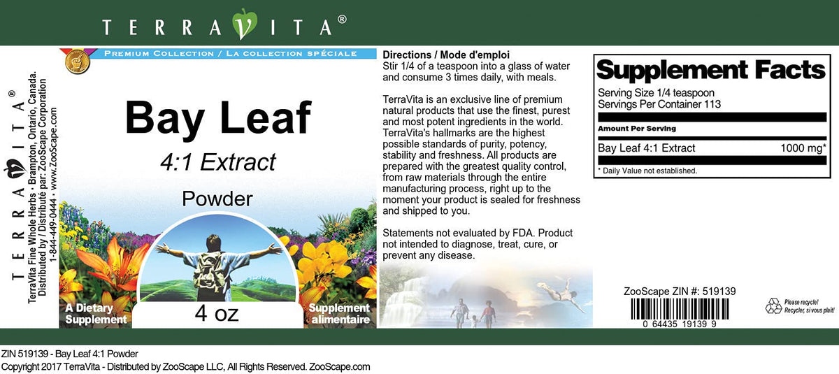 Bay Leaf 4:1 Powder (4 oz, ZIN: 519139)