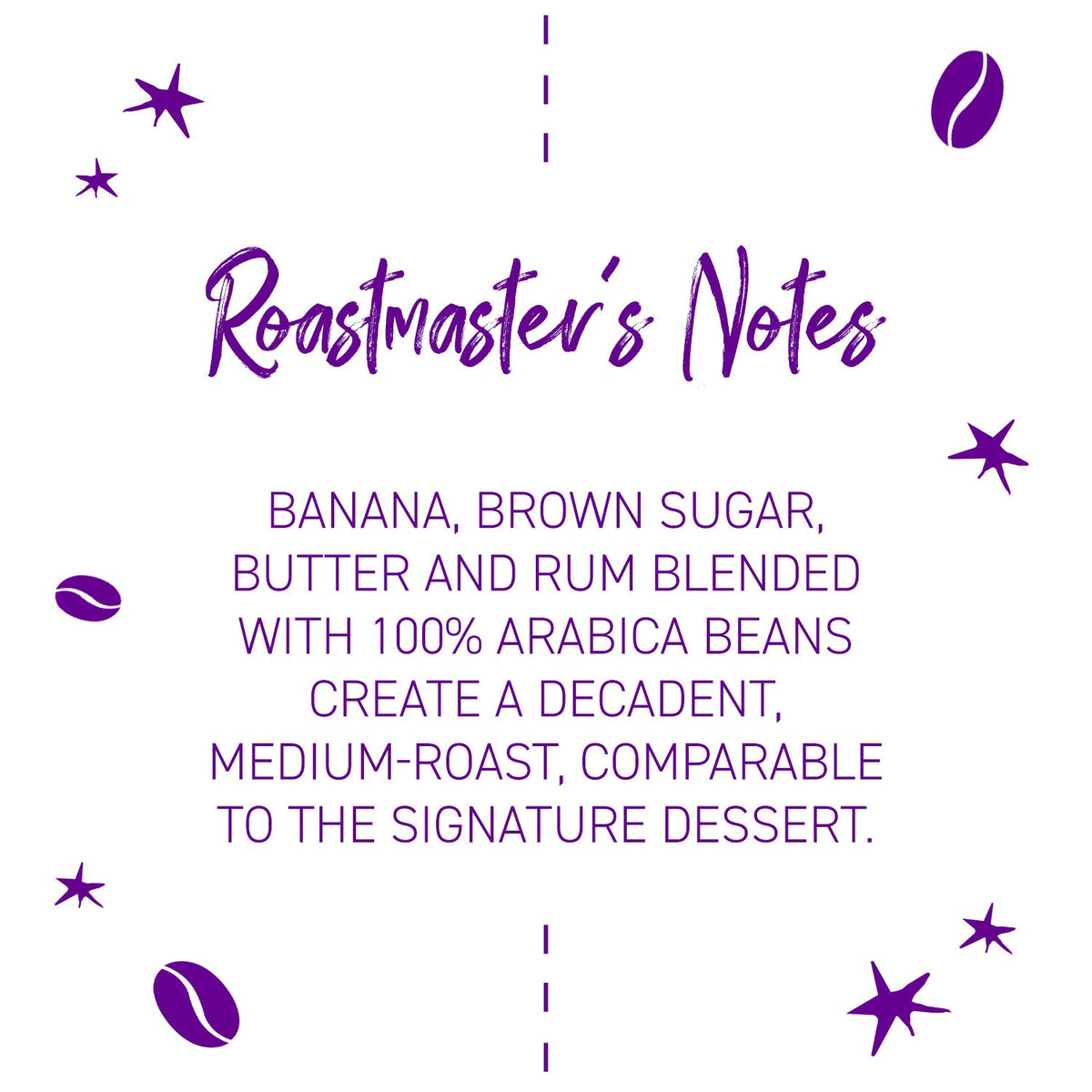 Joffrey's Coffee - Bananas Foster, Flavored Coffee, Artisan Medium Roast, Arabica Beans, Banana, Brown Sugar, Butter, & Rum Flavor, Gluten-Free, No