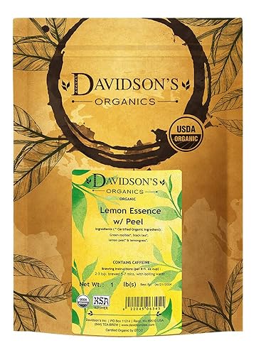 Davidson's Tea Bulk, Lemon Essence with Peel, 16 Ounce