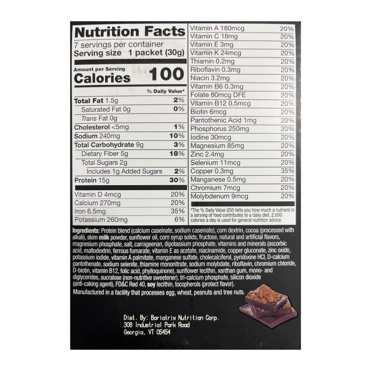 PROTIFIT - High Protein Dark Chocolate Pudding & Shake Mix 3 Pack, 15g Protein, Low Calorie, Low Fat, Low Carb, Aspartame Free, Idea Protein