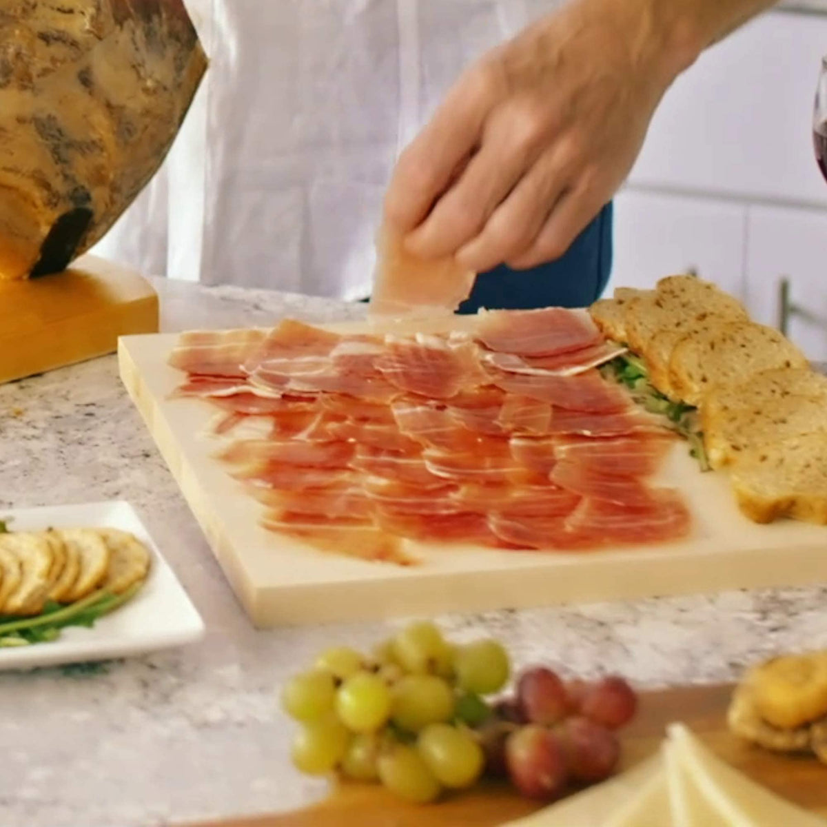 Monte Nevado Serrano Ham Spain - Min Weight 16lb, 24 Months Avg Curing Time - Jamon Serrano - Great Family and Friends Gift