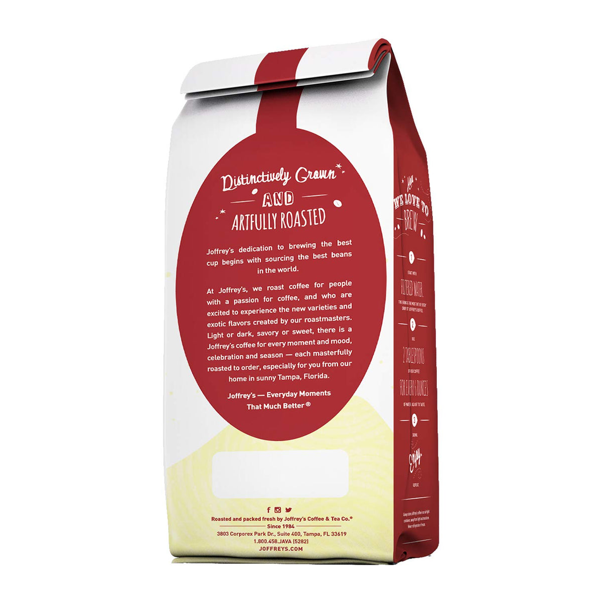 Joffrey's Coffee - Jamaican Me Crazy, Flavored Coffee, Artisan Medium Roast, Arabica Coffee Beans, Caramel, Vanilla, & Coffee Liqueur Flavor, Brew or