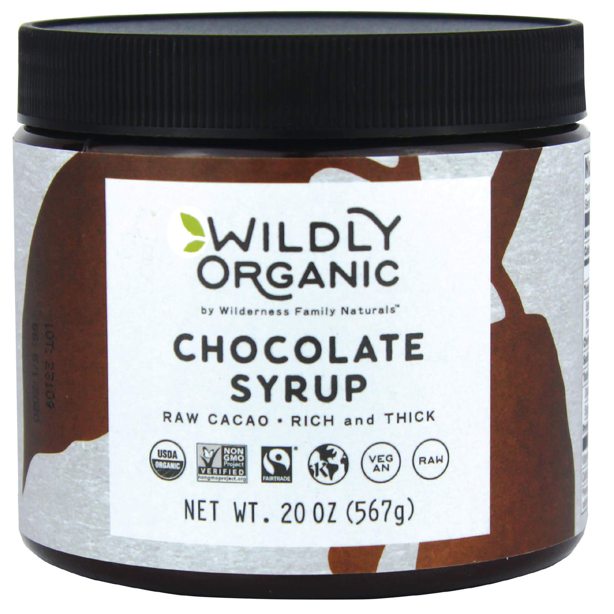 Wildly Organic Chocolate Syrup 20 Oz - Organic, Dairy-Free, Fair Trade, Non-GMO, Kosher, Vegan, Premium Rich Chocolate Flavor - Perfect for Ice Cream