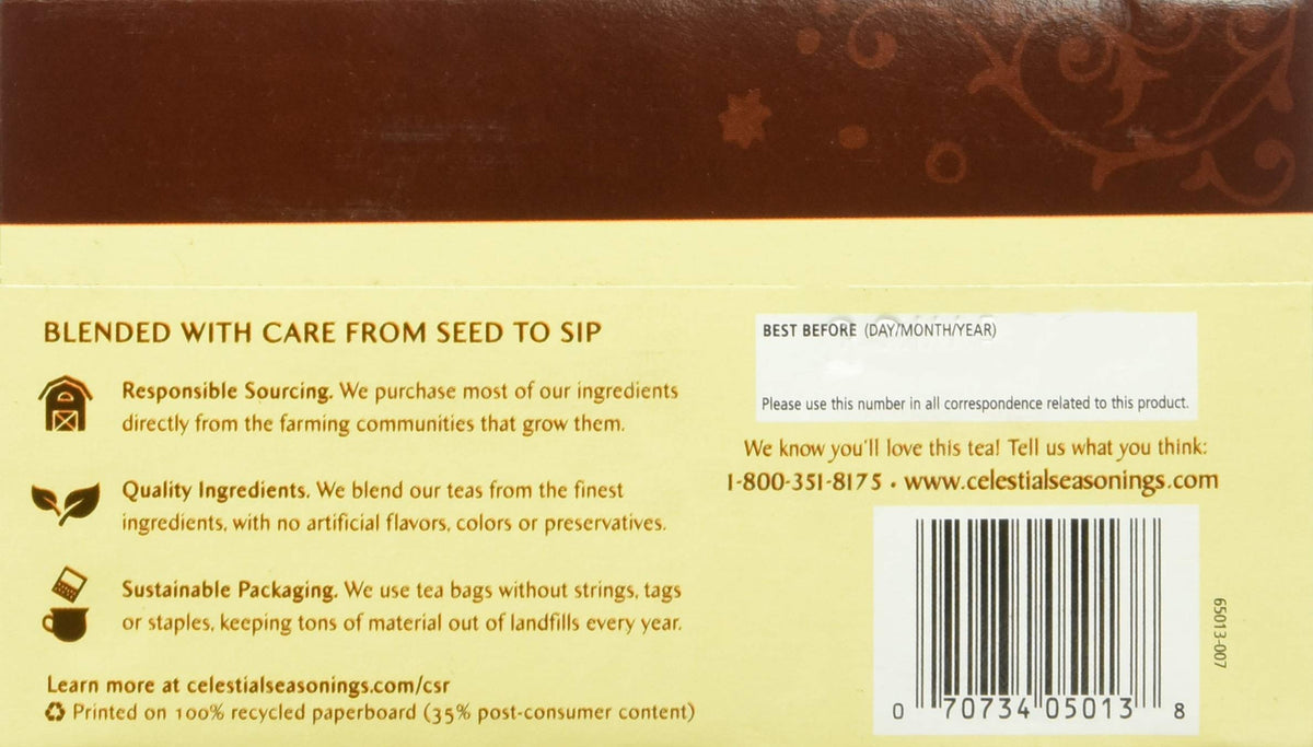 Celestial Seasonings Herbal Tea, Roastaroma, 20 Count Box