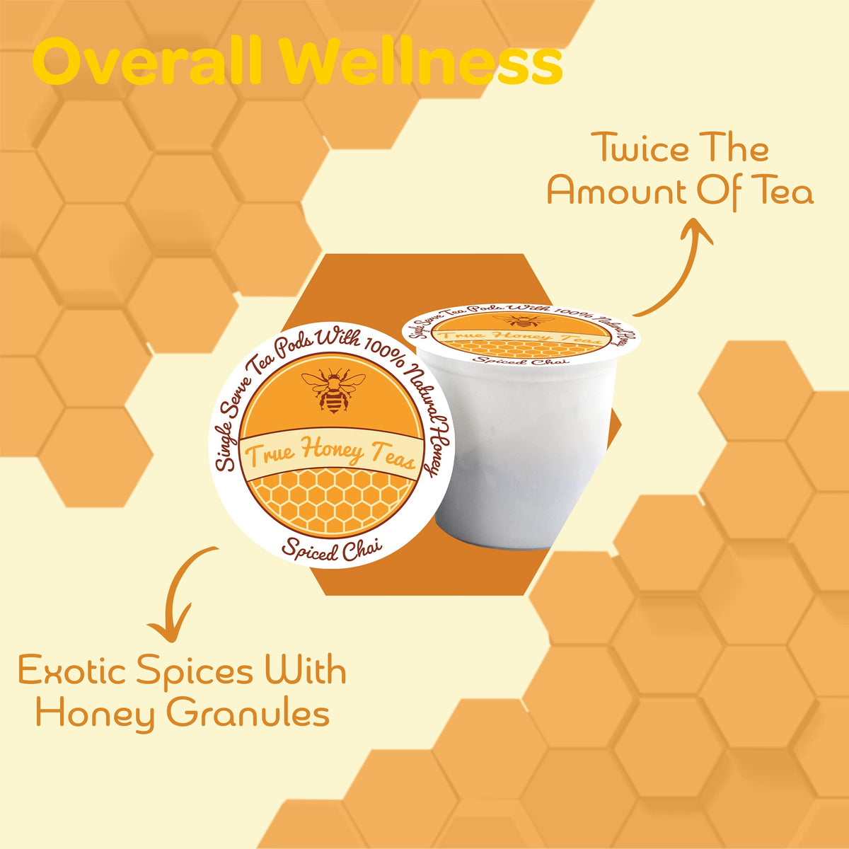 Honey Infused Spiced Chai Single Serve Tea (12)