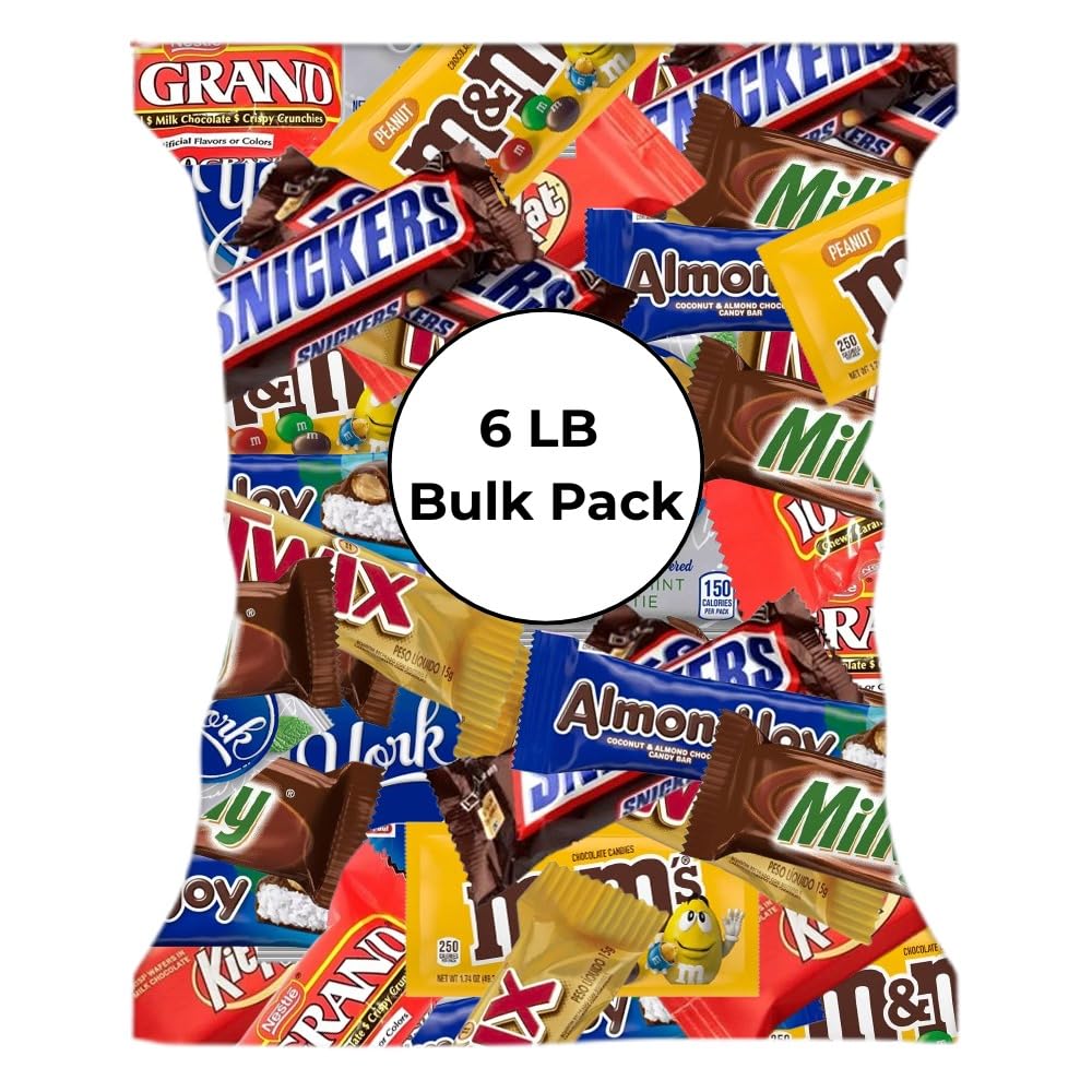 CandyKrave Halloween Assorted Chocolate Candy Variety Pack - 6lb Assorted Bulk Chocolate Candy & Chocolate Gifts - Halloween Chocolate Candy