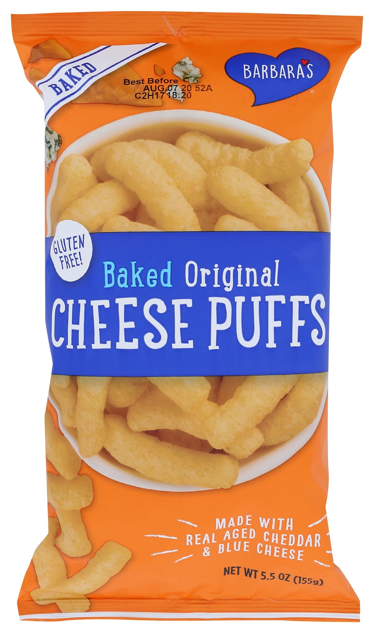 Barbara's Bakery, Cheese Puff Bakes, 5.5 oz