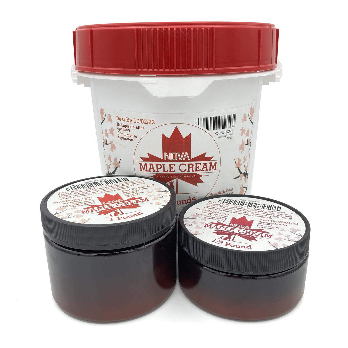 Nova Maple Cream - Pure Grade-A Maple Cream Butter Spread (7 Pounds)