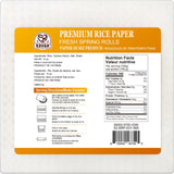 52USA Square Rice Paper Wrappers, 1 Pack, Spring Roll Wrappers & Dumplings