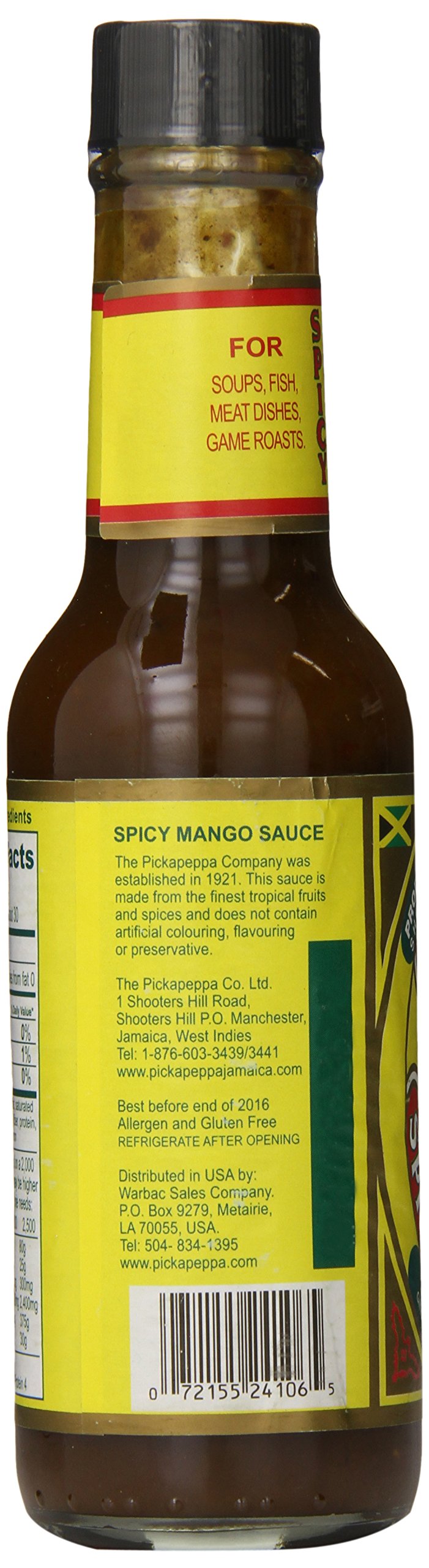 Pickapeppa Spicy Mango Sauce, 5 Ounce (Pack of 6)