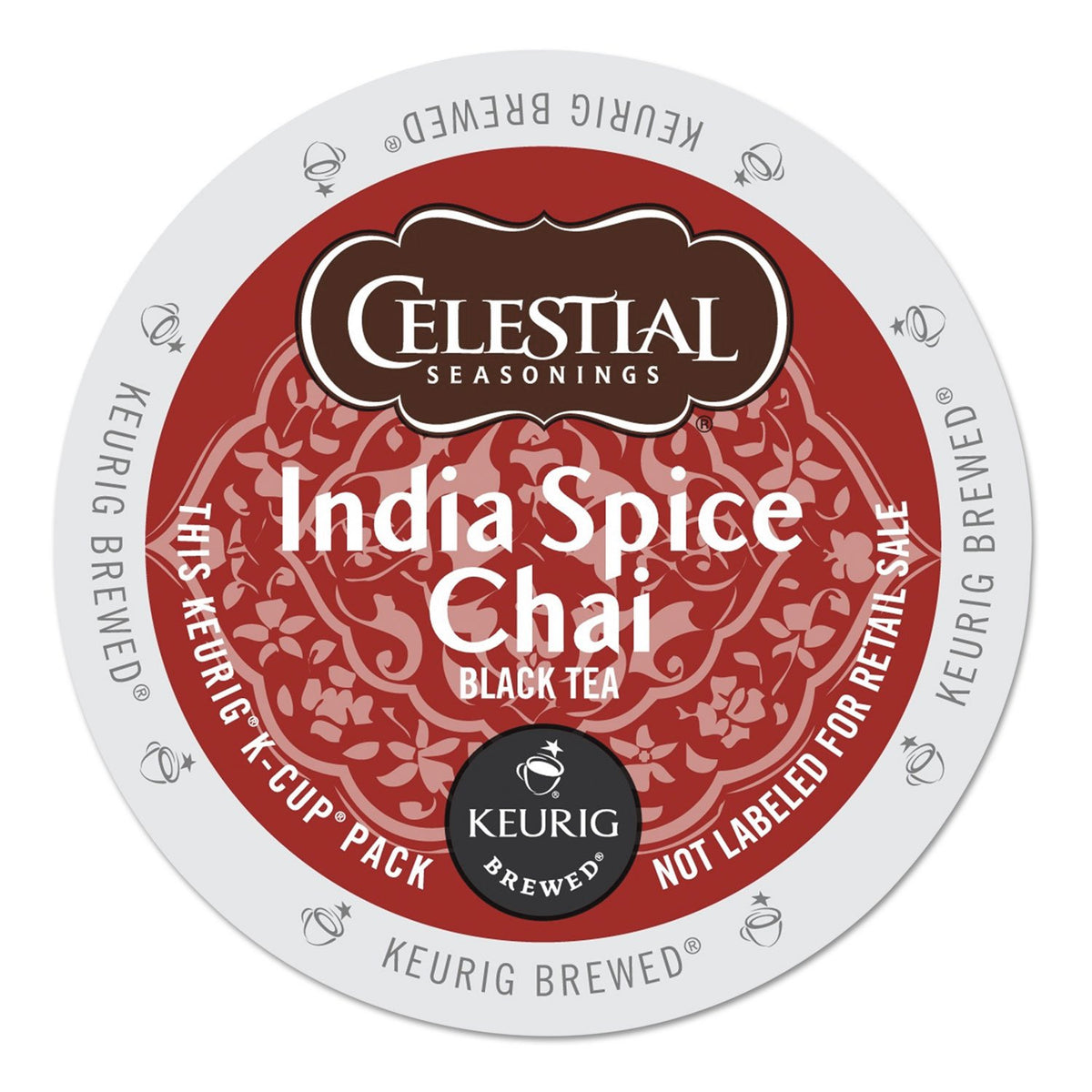 Celestial Seasonings India Spice Chai, K-Cup Portion Pack for Keurig K-Cup Brewers, 24-Count