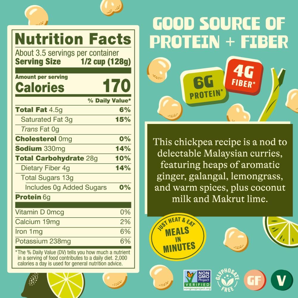 Heyday Canning Co, Chickpeas Coconut Curry, 15 Ounce