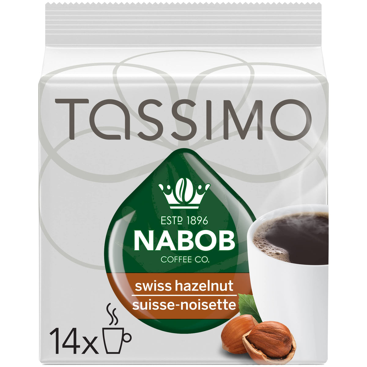 Tassimo Nabob Swiss Hazelnut Coffee - 14 T Discs / Servings