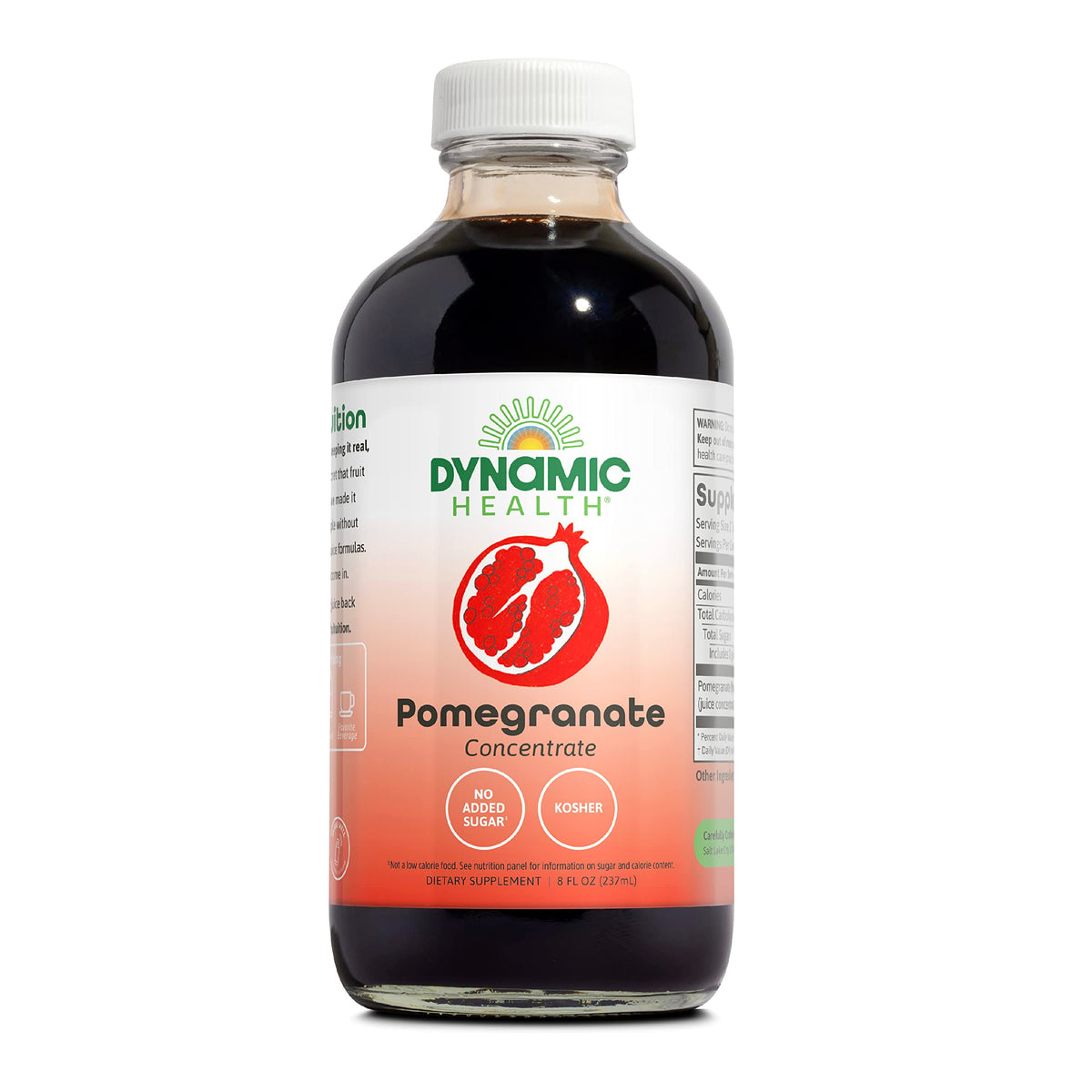 Dynamic Health Pomegranate Juice Concentrate | No Additives or Preservatives | Antioxidant | 8oz