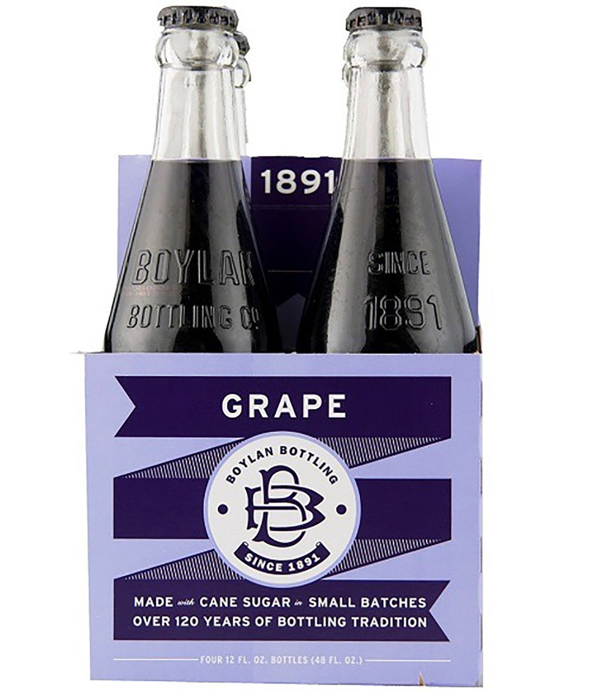 Boylan Grape Soda, 12 fl oz, 24 Count