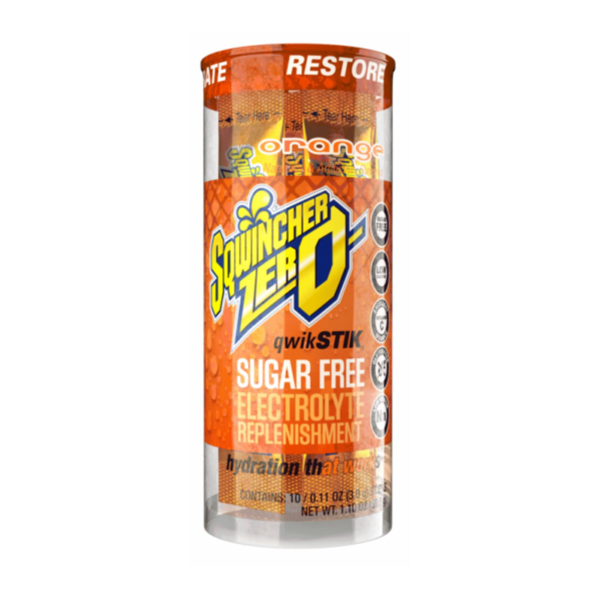 Sqwincher ZERO Qwik Stik - Sugar Free Electrolyte Powdered Beverage Mix, Assorted Flavors (40 Sticks)
