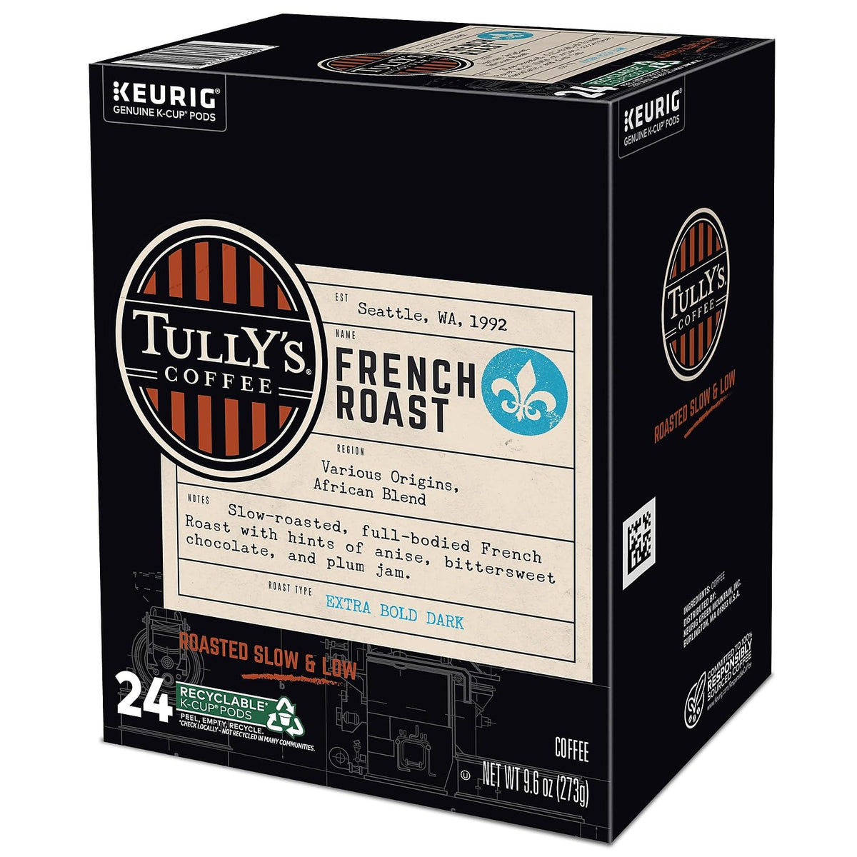 French Roast Coffee K-Cups, 96/Carton