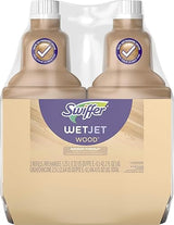 Swiffer Wetjet Wood Floor Cleaner Solution Refill, 42.2 Oz - 2 Pack