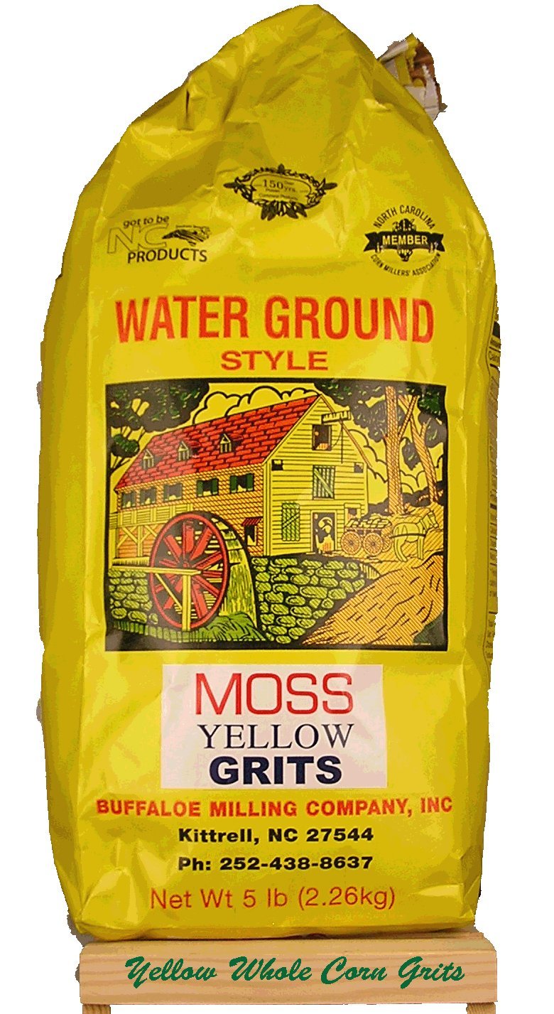 Moss Water Ground Yellow Corn Grits 5 Lbs