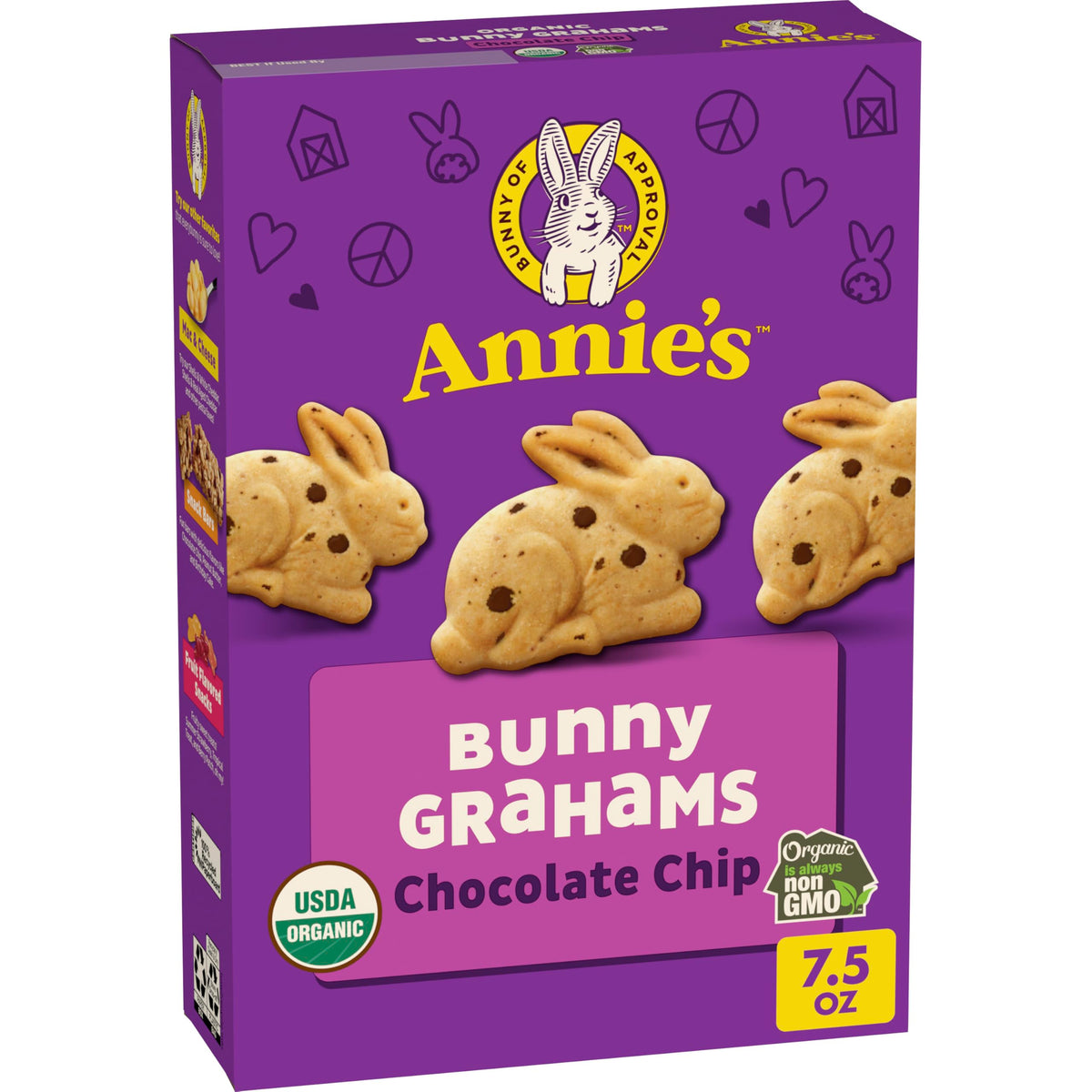 Annie's Organic Bunny Grahams Snacks, Chocolate Chip, 7.5 oz