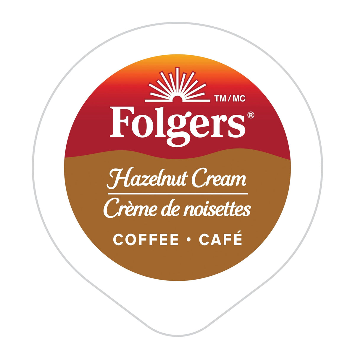 Folgers Hazelnut Cream K-Cup Coffee Pods 12 Count