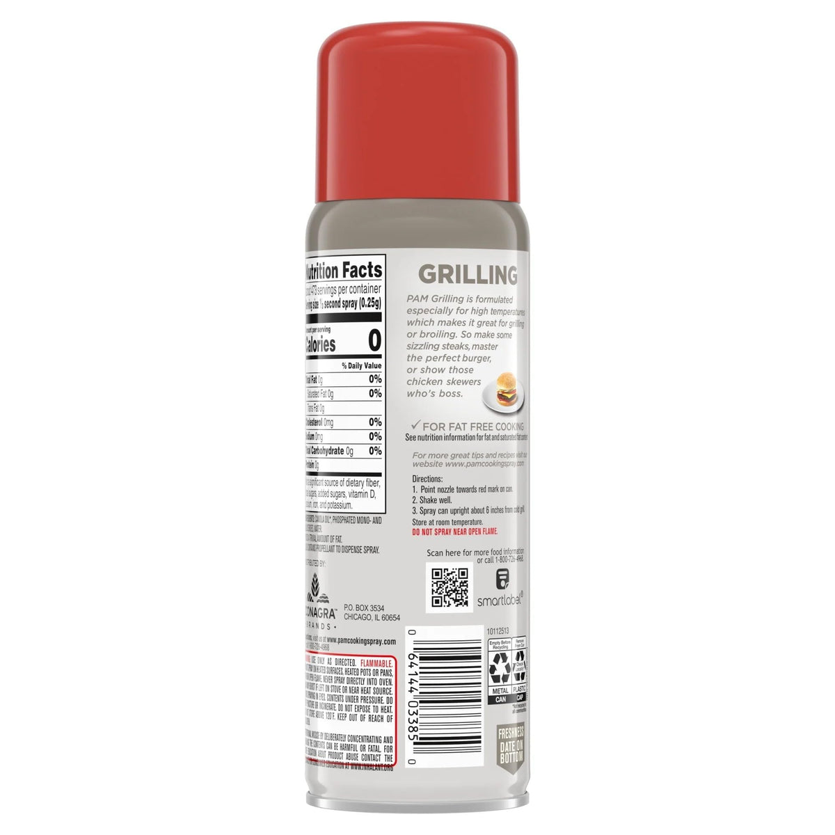 Pam No Stick Grilling Spray, 5 Ounce (Pack of 2)
