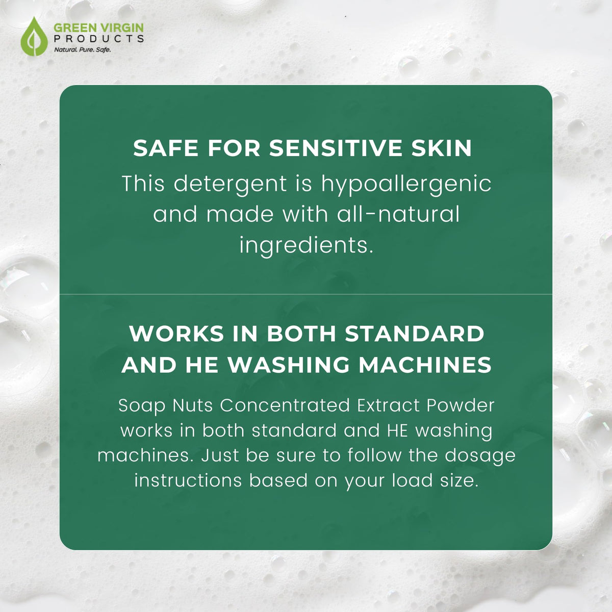 Green Virgin Products Modern Soap Nuts (concentrated soap nuts extract powder) (Small - 100 loads)