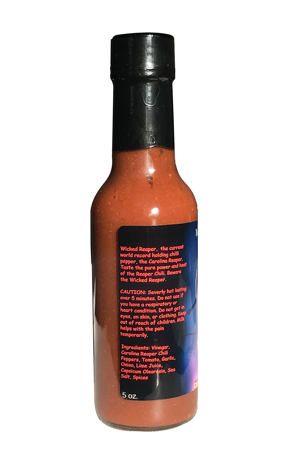 Wicked Reaper Carolina Reaper Hot Sauce, 5 oz - Extreme Heat