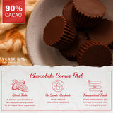 Verse 70% & 90% Dark Chocolate Cups, 4 Pack, Premium Filled Cups